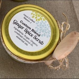Ginger Spice sugar scrub, hand crafted, all natural